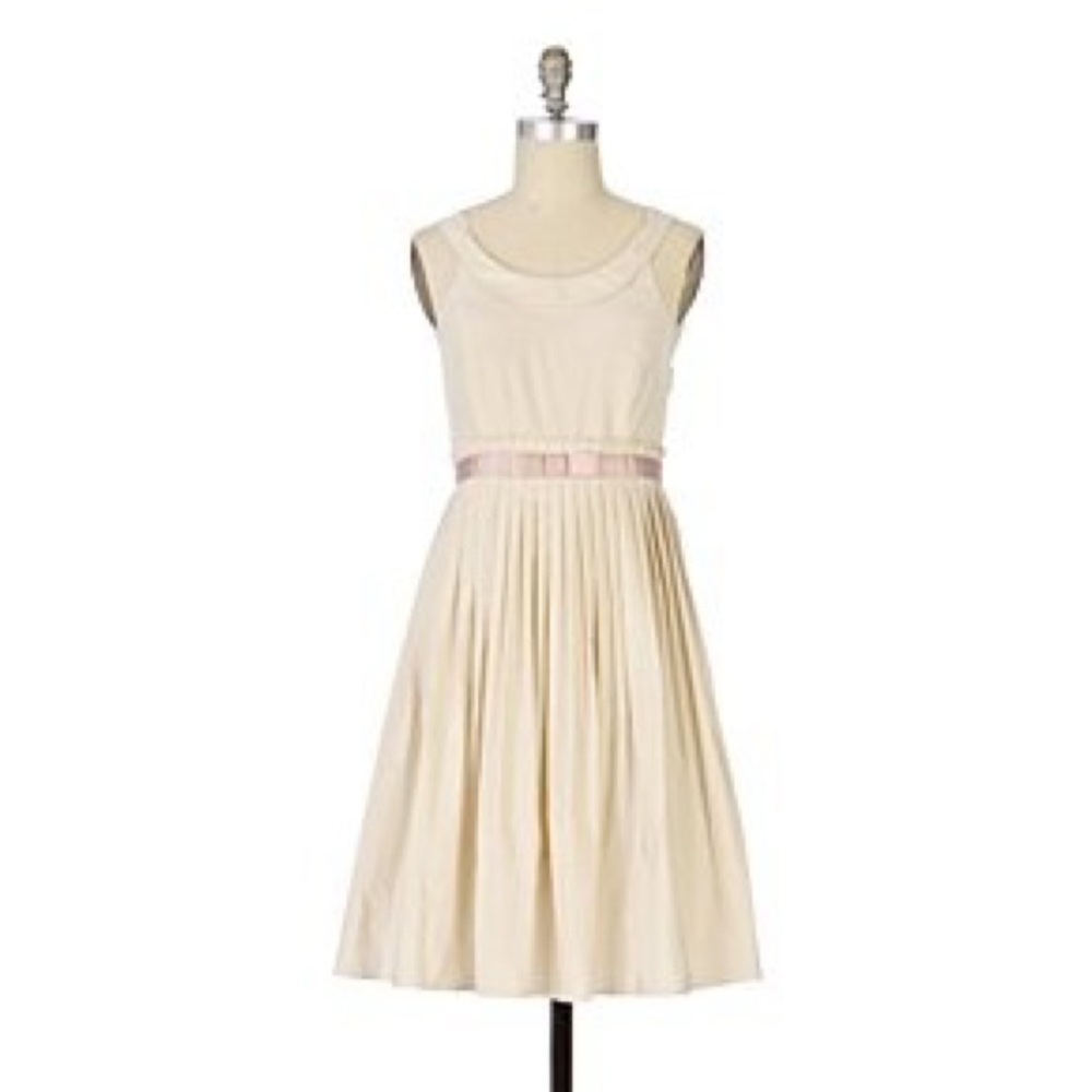 MOULINETTE SOEURS by ANTHROPOLOGIE Silk Blend Bow Dress
